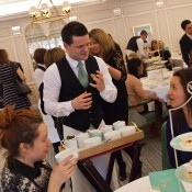 A tearista at Launch party for Diamond Jubilee tea room, Fortnum & Mason