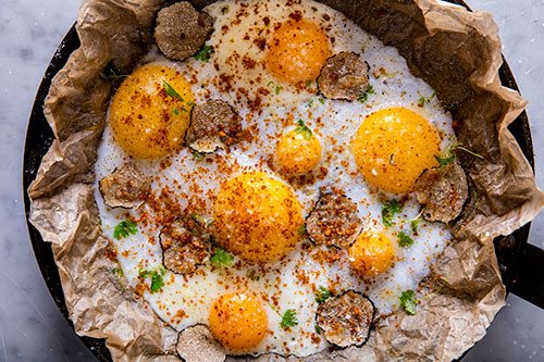 Sauce Loves Easter Sartoria seasonal eggs with truffle